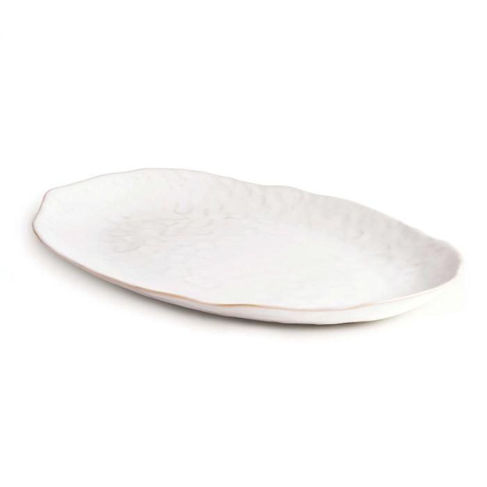 Burlington Oval Platter In Cloud By SImon Pearce