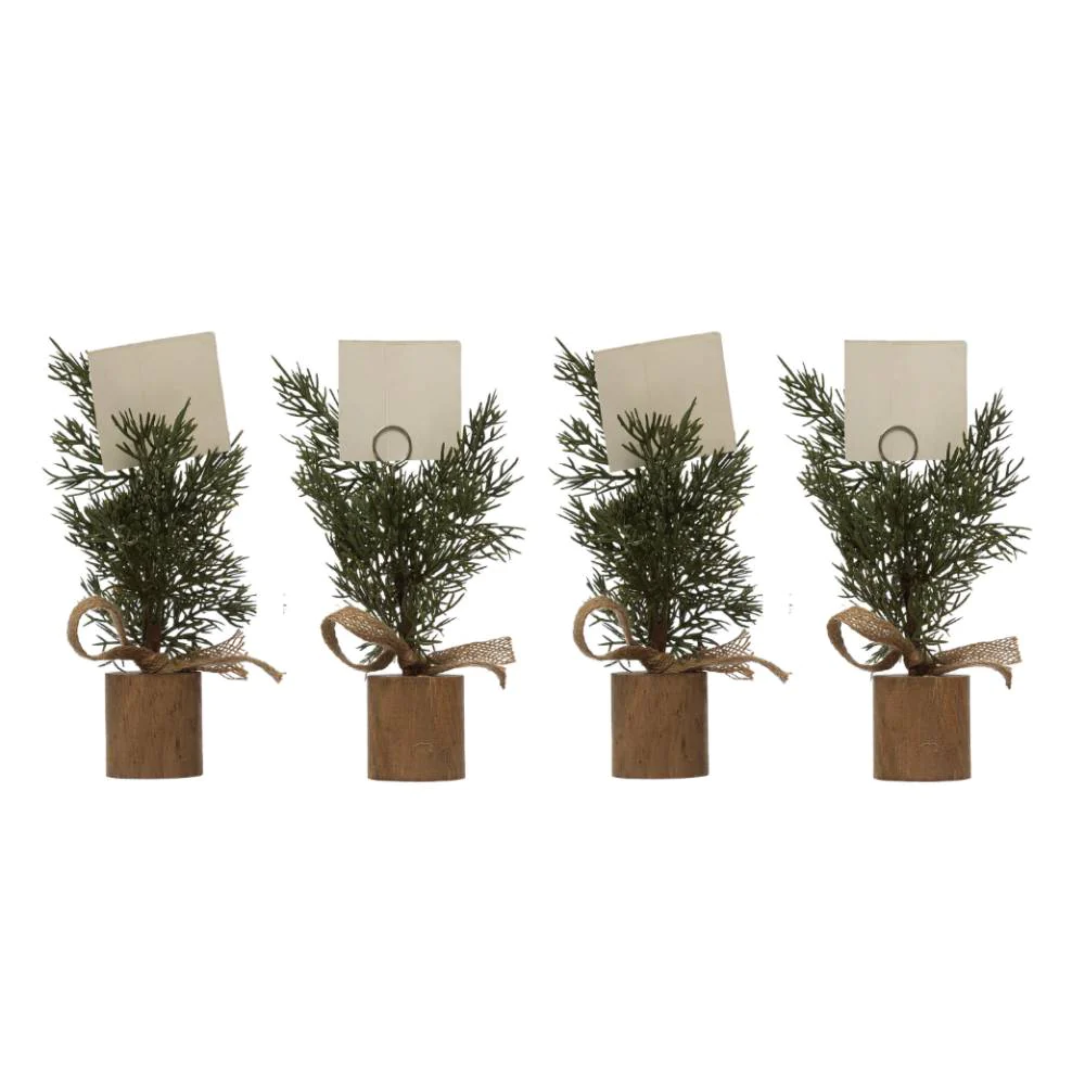 Pine Tree Place Cared Holders Set of 4