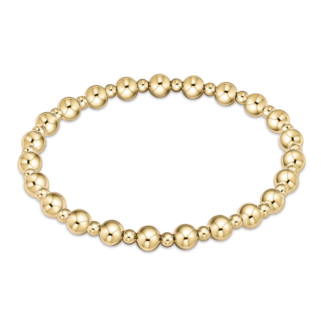 Classic Grateful 5mm Gold Bead Bracelet