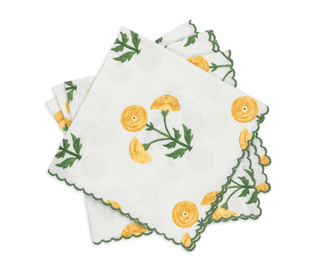 MATOUK Gisele Napkins Marigold Set Of 4
