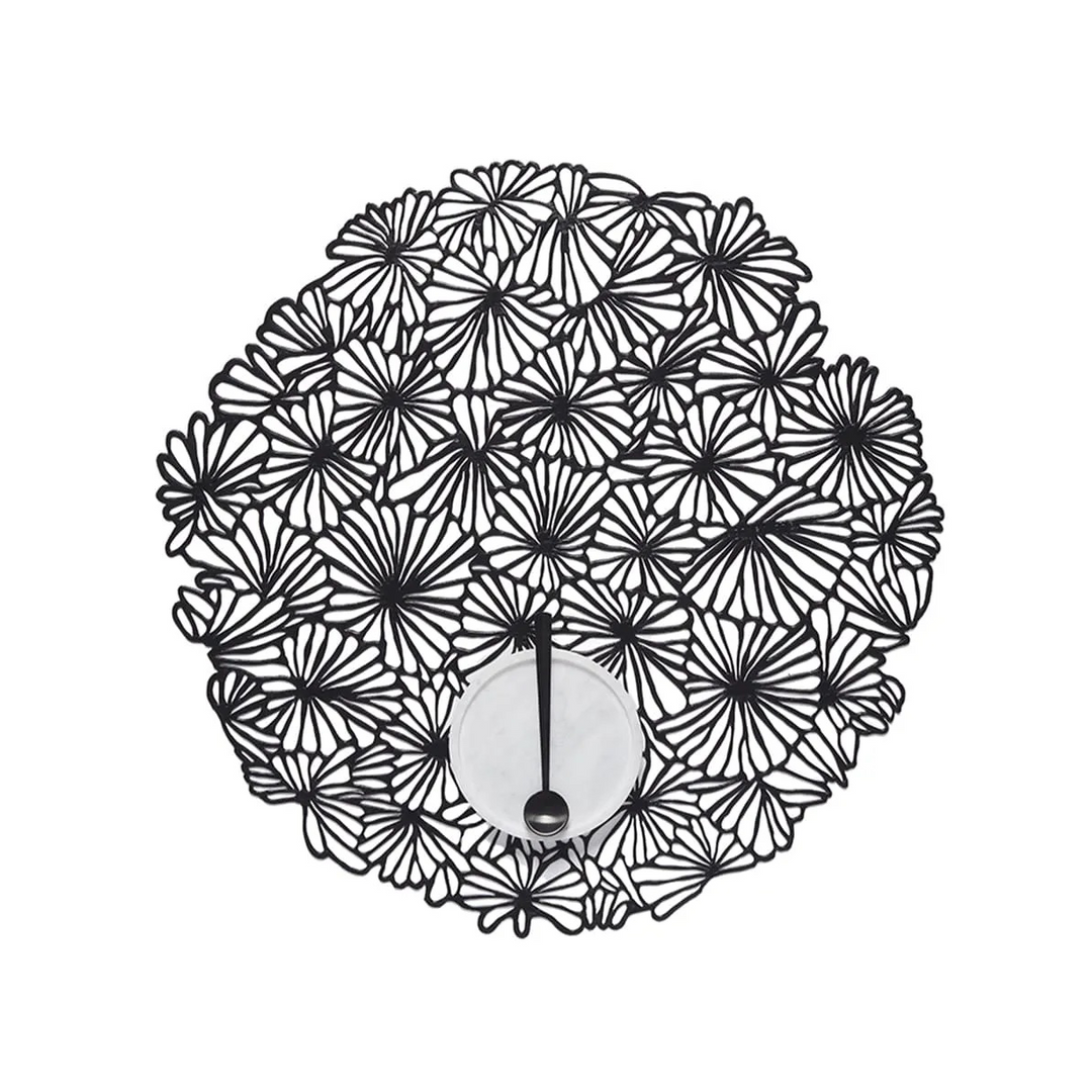 Pressed Daisy Placemat Black