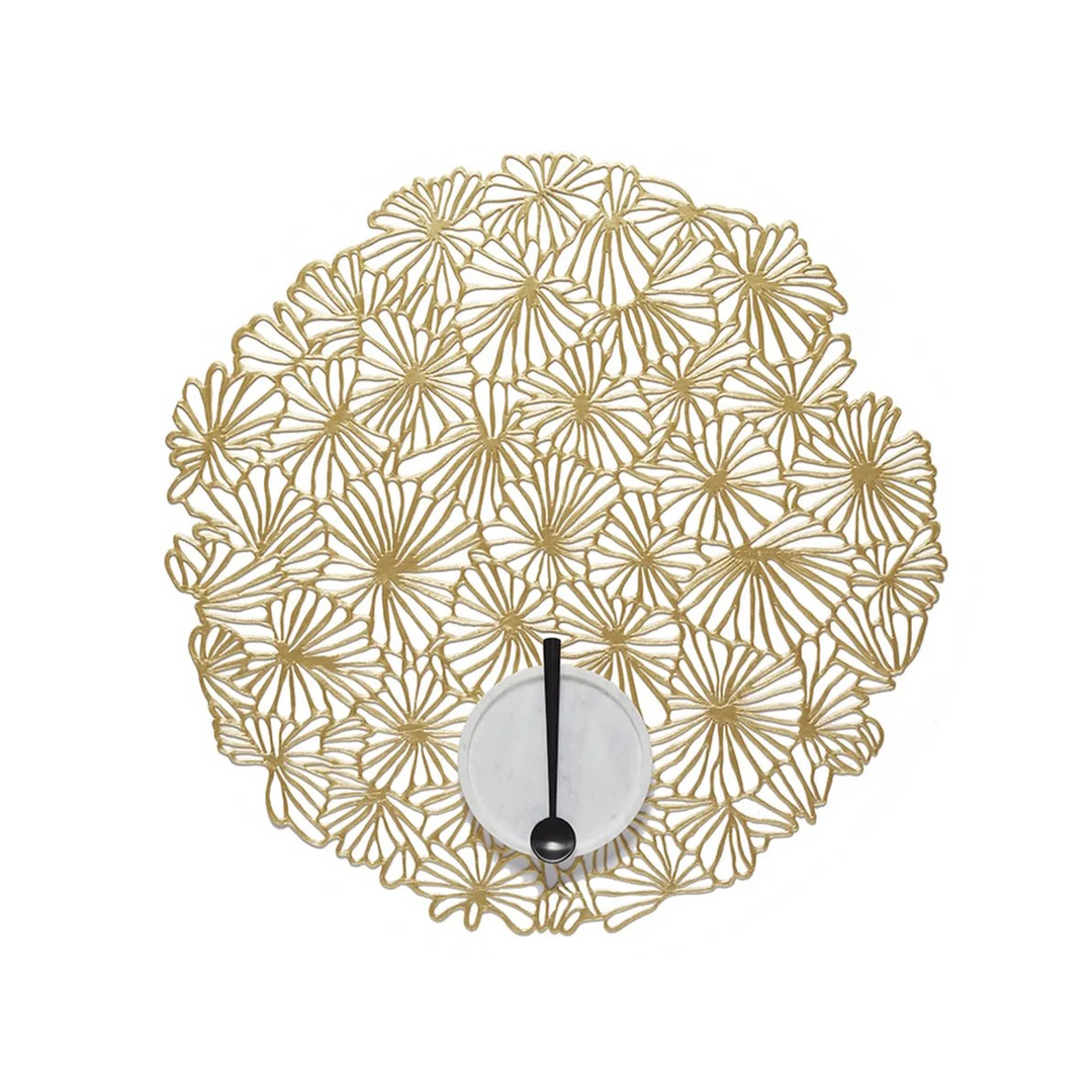 Pressed Daisy Placemat Gilded