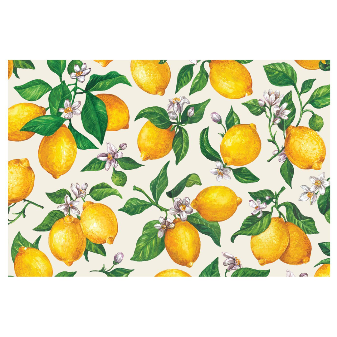 Lemons Placemats Pad of 24