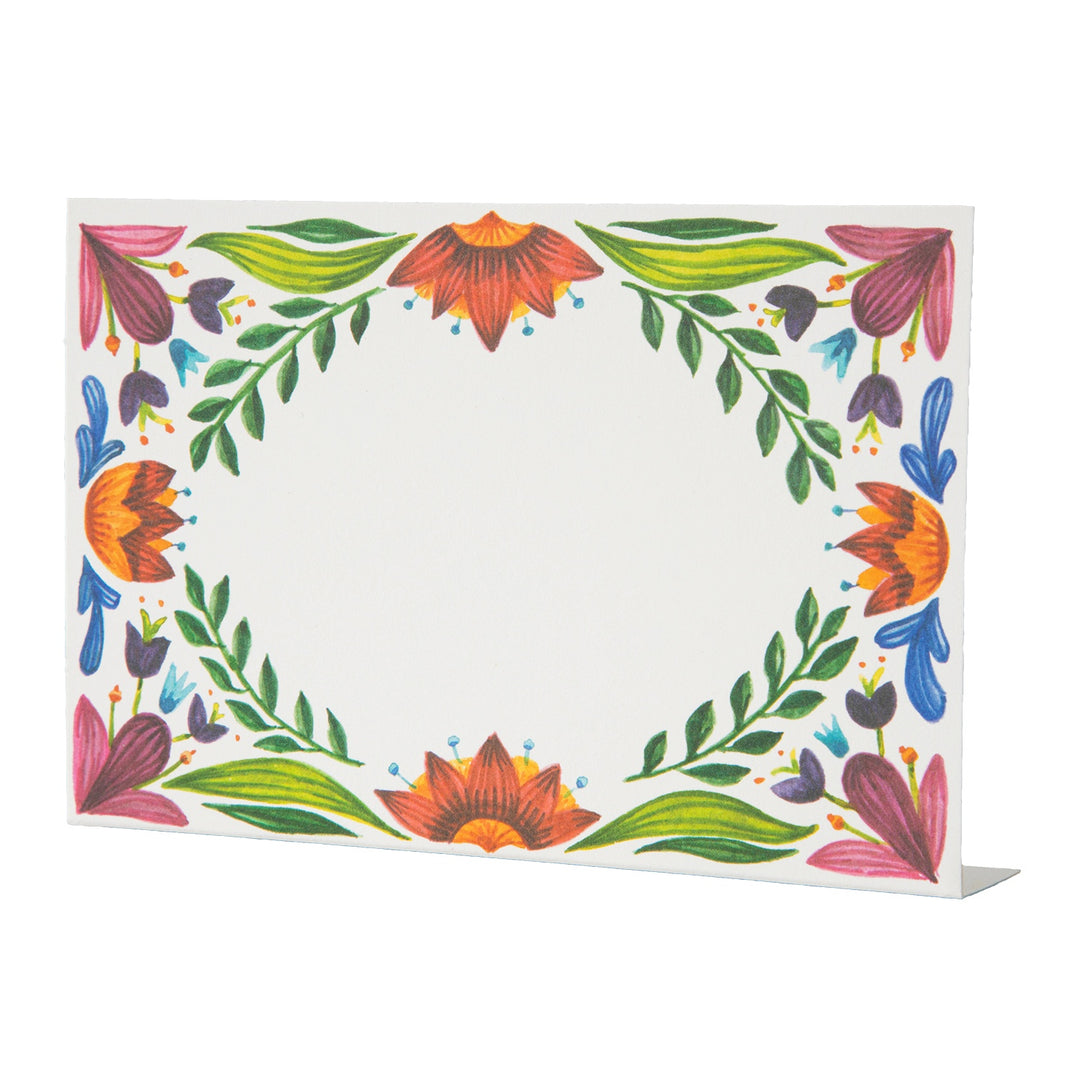 Fiesta Floral Place Card Pack of 12