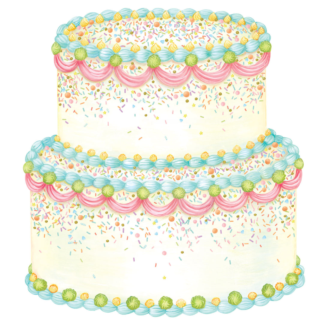 Die-Cut Birthday Cake Placemats Pack of 12