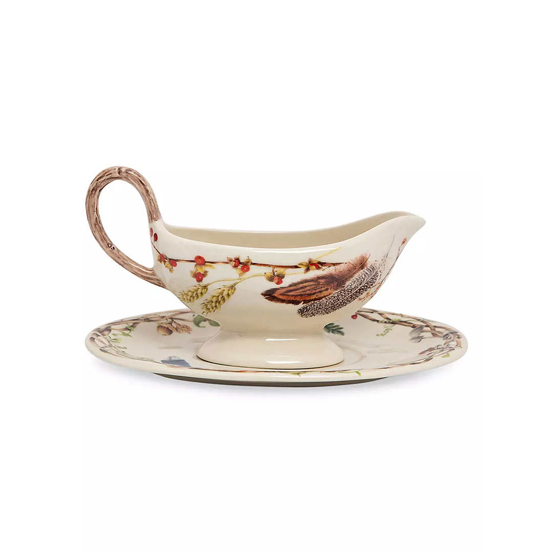 Juliska Forest Walk Sauce Boat And Stand