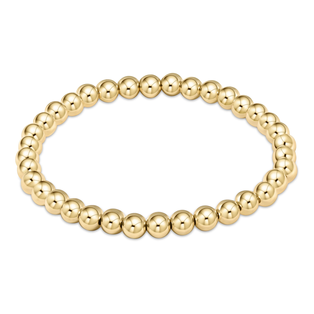 Classic Gold 5mm Beaded Bracelet