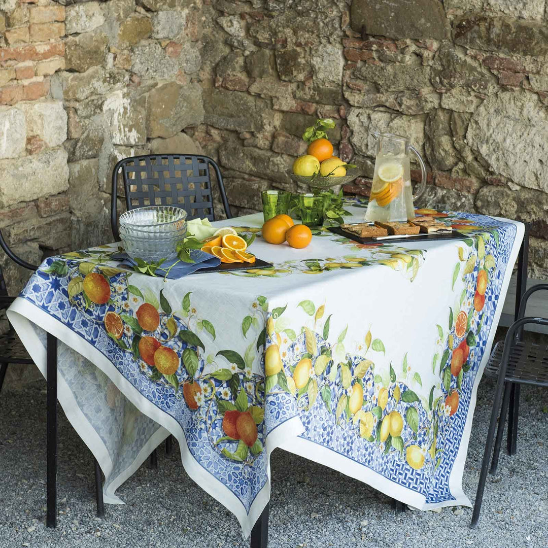 Sevillana Tablecloth Blue 67" x 67"