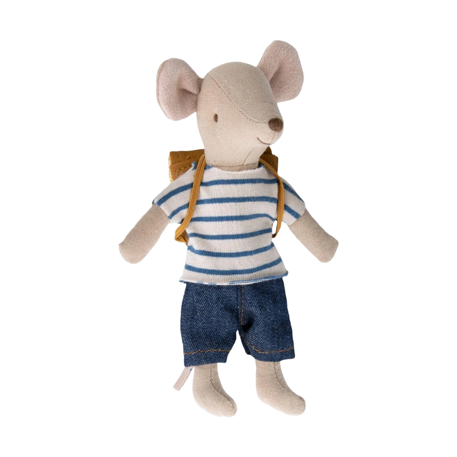 Maileg - Tricycle Mouse Big Brother With Bag