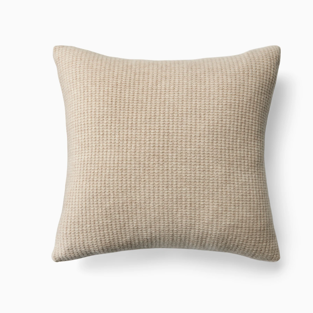 Pettra Decorative Throw Pillow Beige 18" x 18"
