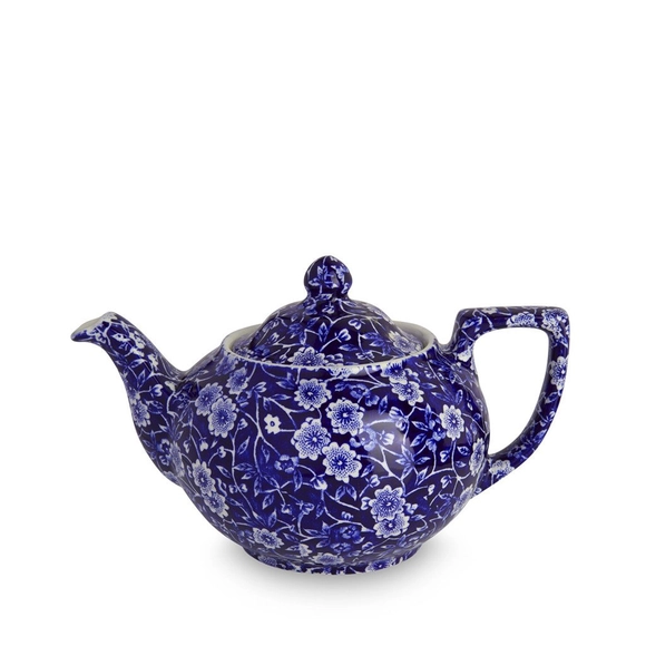 Blue Calico Teapot Small By Burleigh