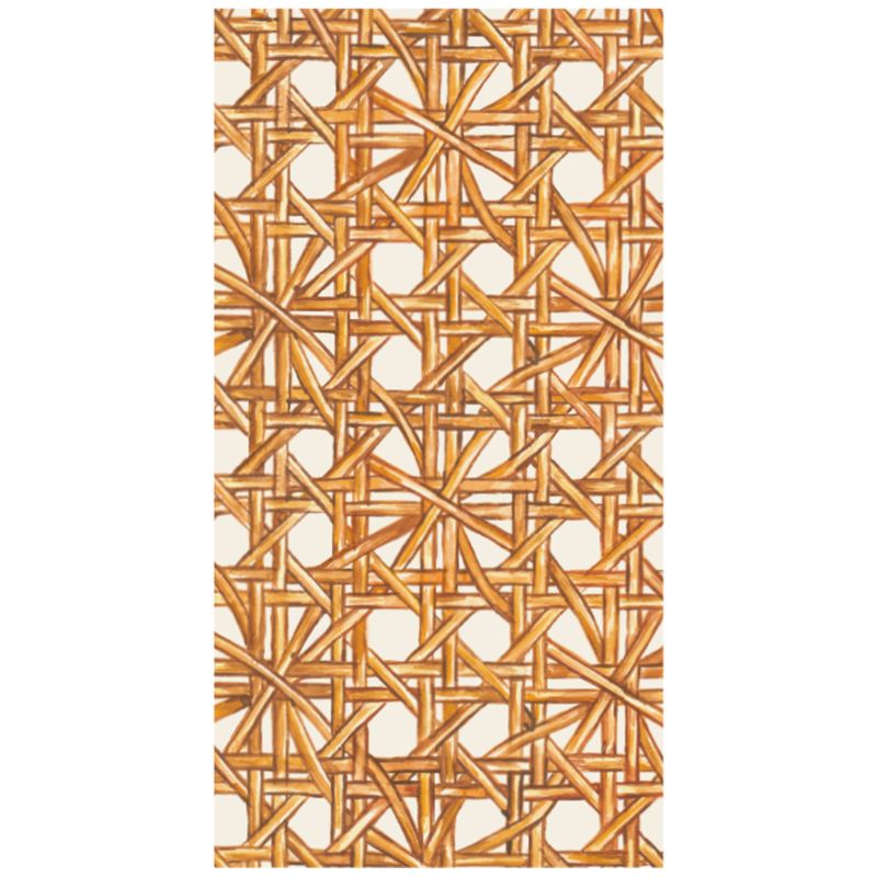 Rattan Weave Guest Napkin Pack of 16