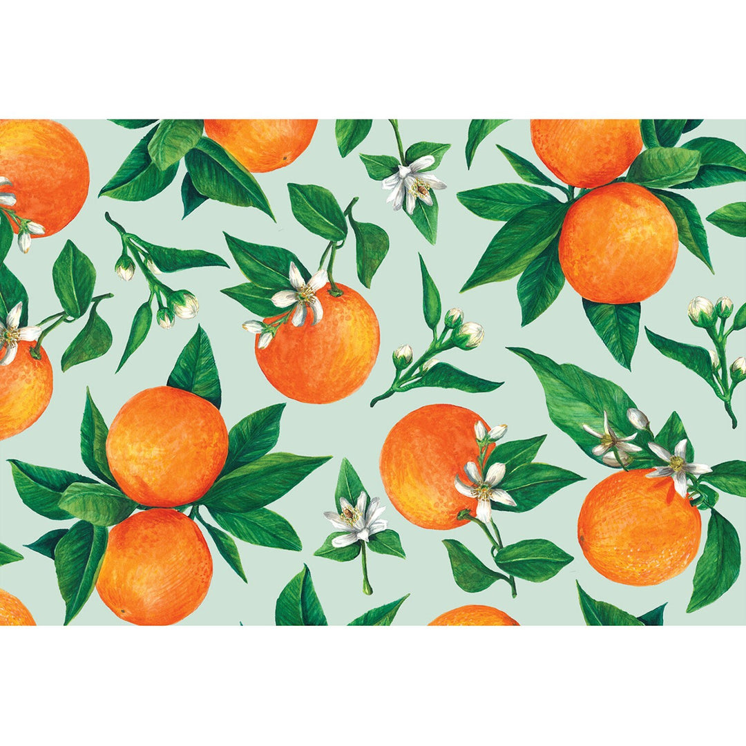 Orange Orchard Placemats Pad of 24
