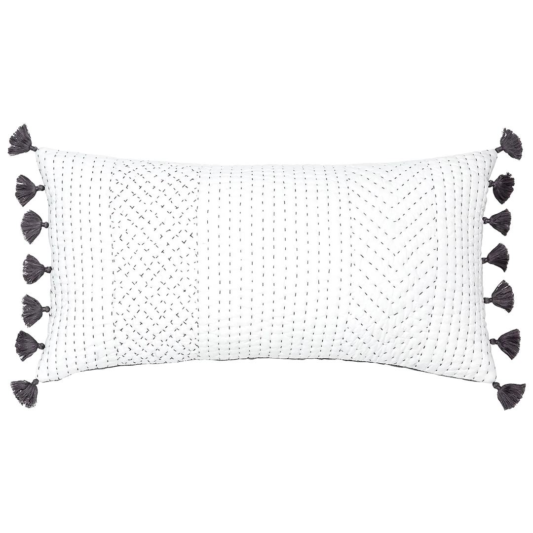 Sahati Bolster Charcoal 17" X 32"