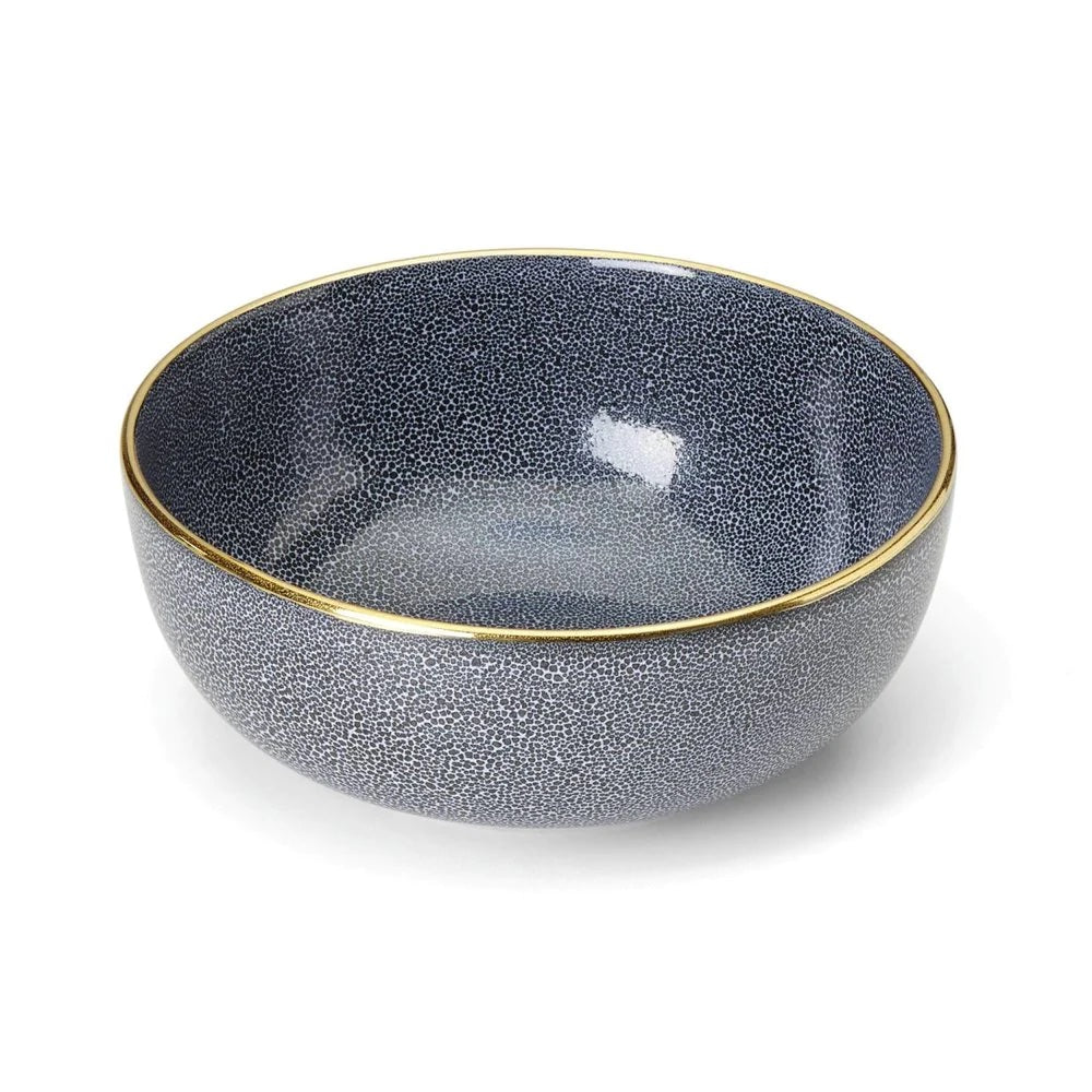 Panthera Round Indigo Bowl by Michael Wainwright