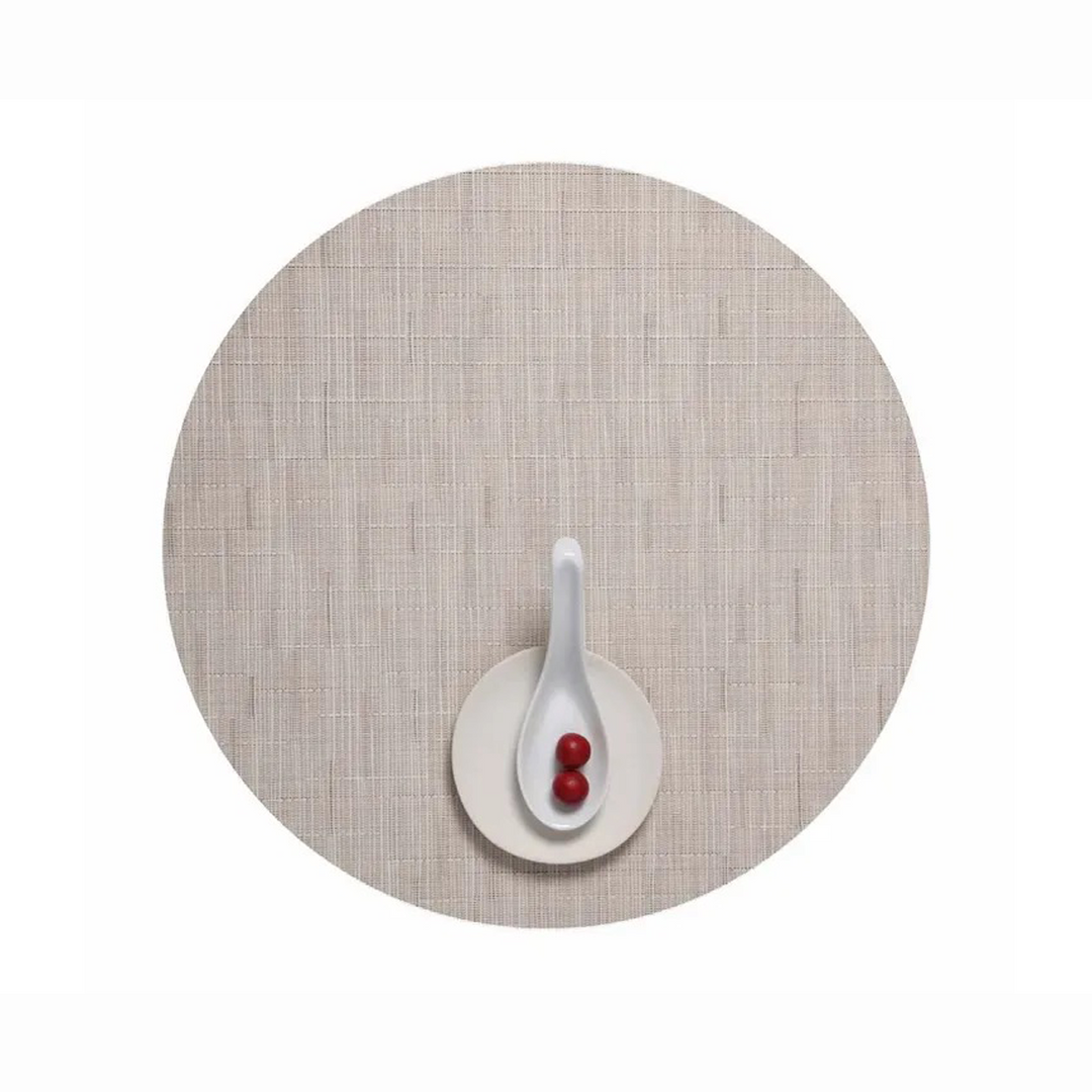 Bamboo Round Placemat Chino