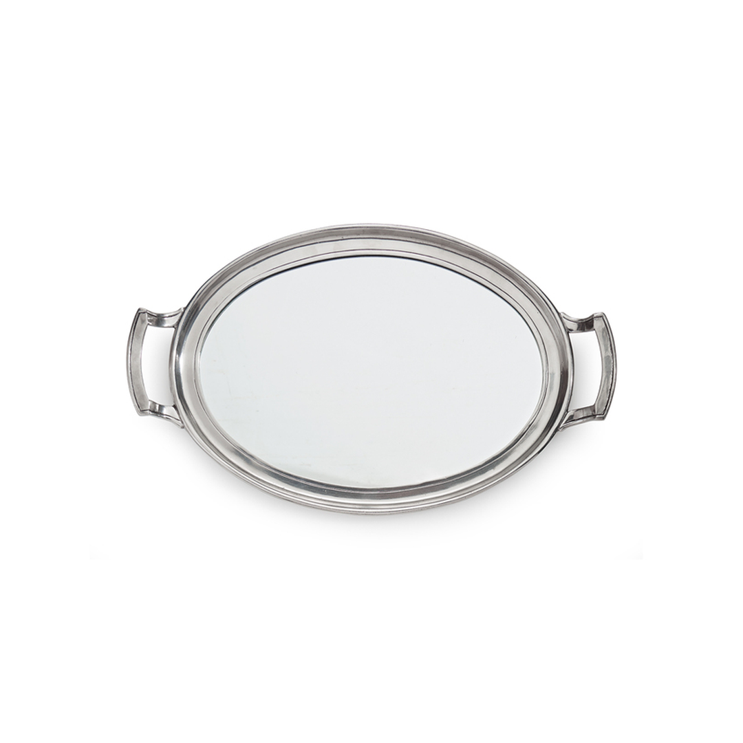 Roma Mirror Tray With Handles