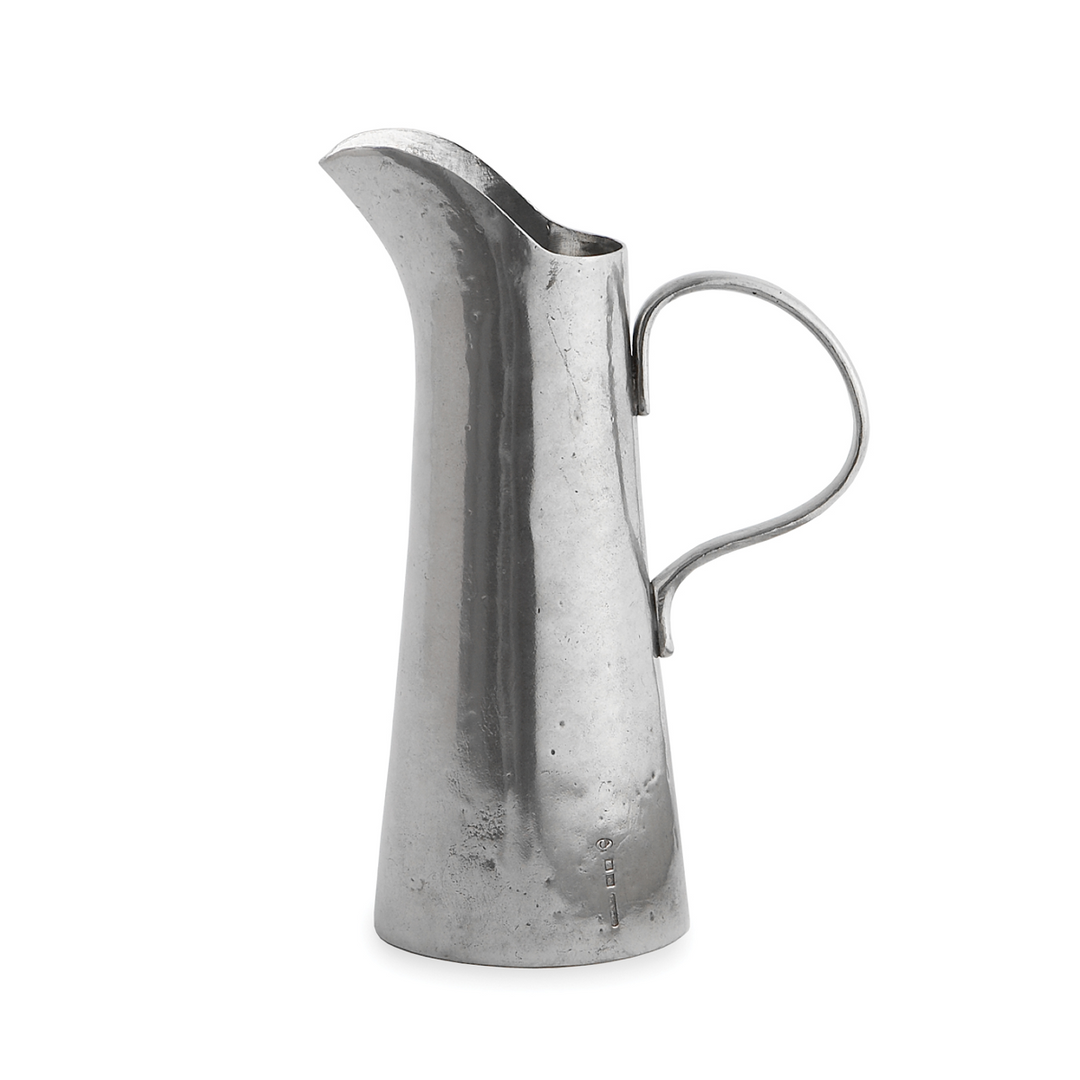 Vintage Pewter Tall Tapered Pitcher