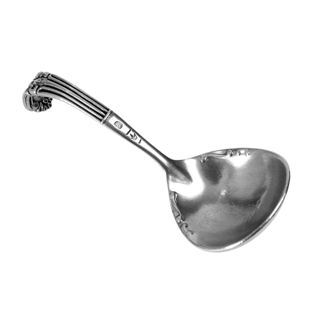 Vintage Pewter Curved Spoon