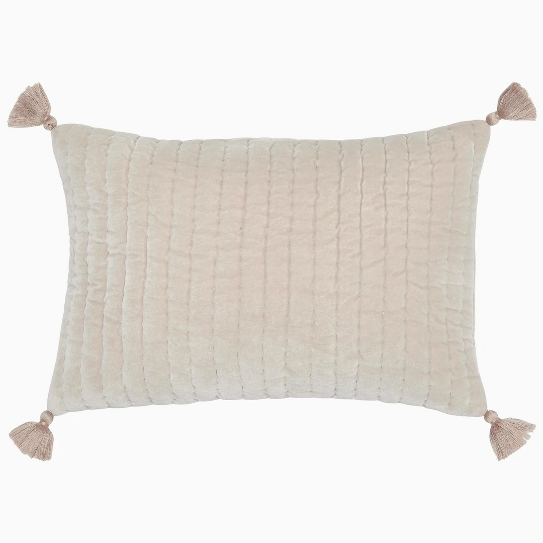 Velvet Pillow Sand 12" X 18"