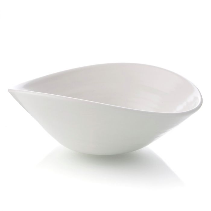 Barre Serving Bowl Alabaster Medium By Simon Pearce