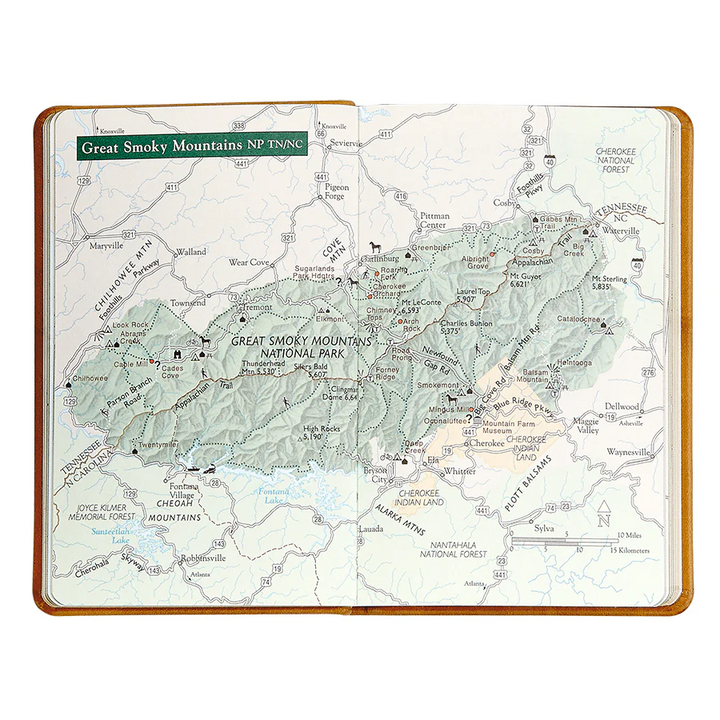 National Parks Green Leather
