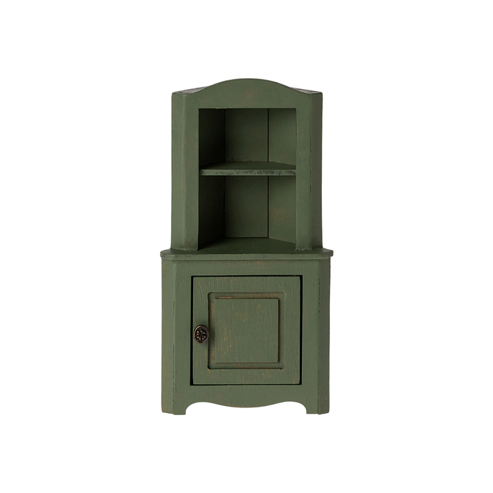 Maileg - Corner Cabinet, Mouse - Dark Green