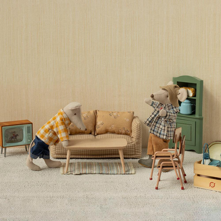 Maileg - Corner Cabinet, Mouse - Dark Green