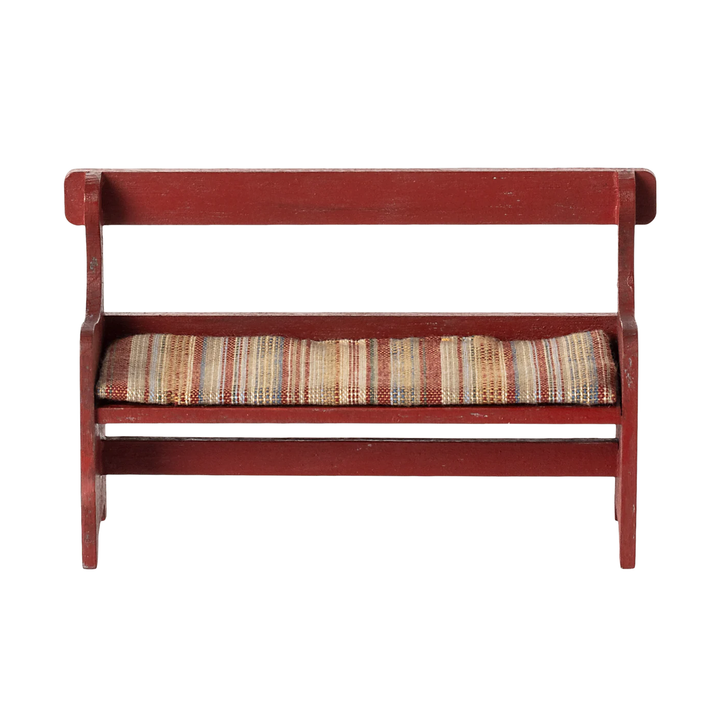 Maileg - Bench For Mice Red