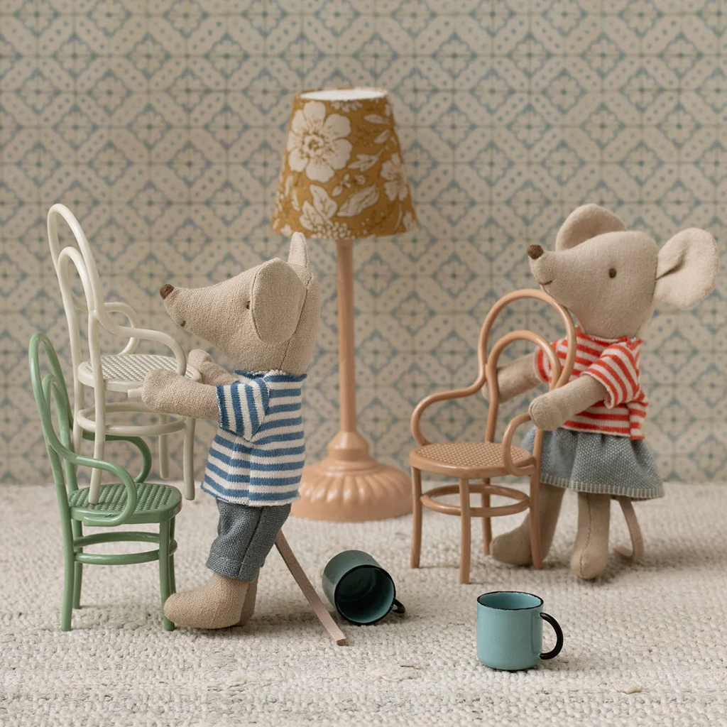 Maileg - Vintage Chair, Mouse - Dark Powder