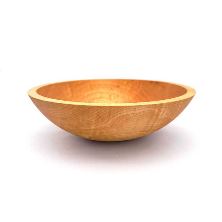 Medium Maple Wood Serving Bowl 12"