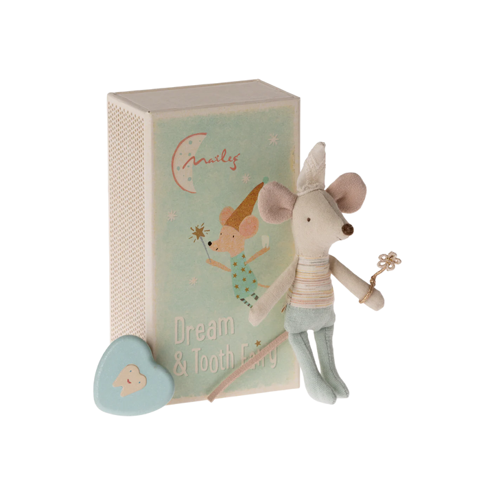 Maileg - Tooth Fairy Little Brother Mouse in Matchbox