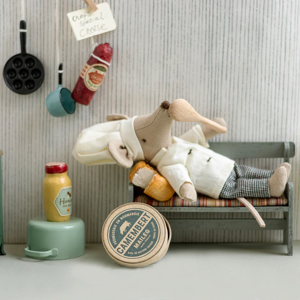 Maileg - Chef Mouse With Soup Pot &amp; Spoon
