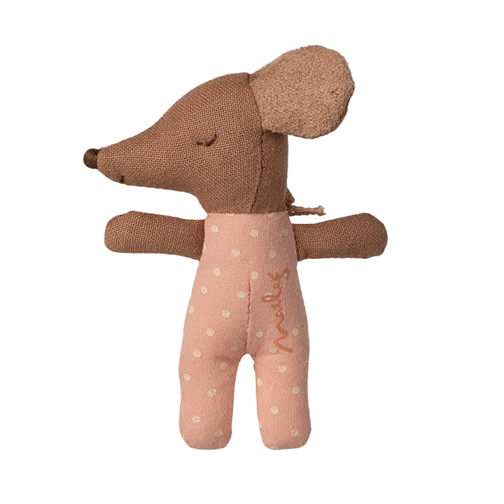 Maileg - Sleepy Wakey Baby Mouse In Matchbox Rose