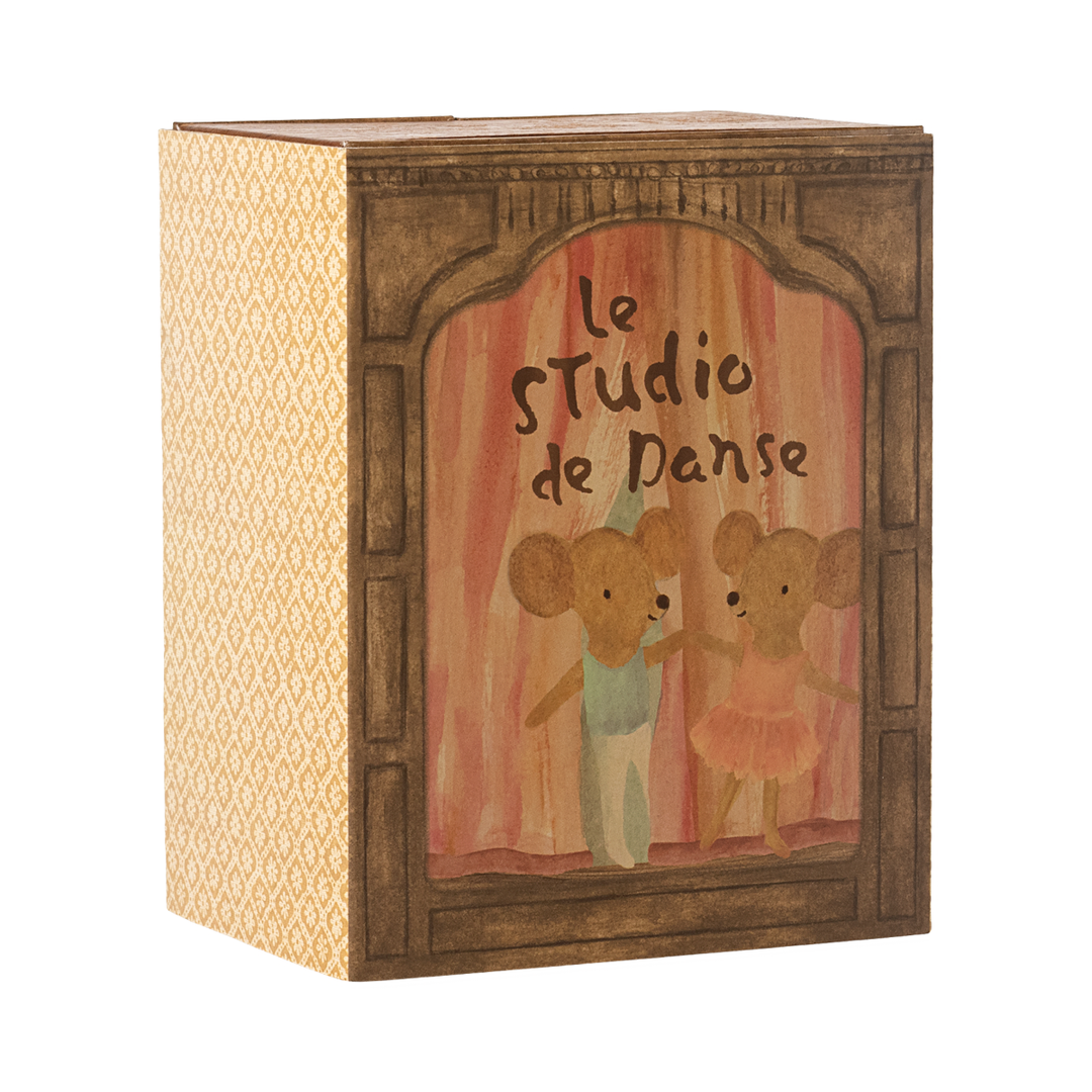 Maileg - Ballet Mice in Dance Studio, Little Sister and Brother