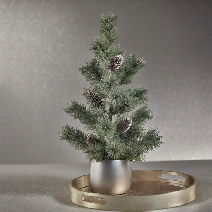 Fir Tree In Silver Pot 23.5in