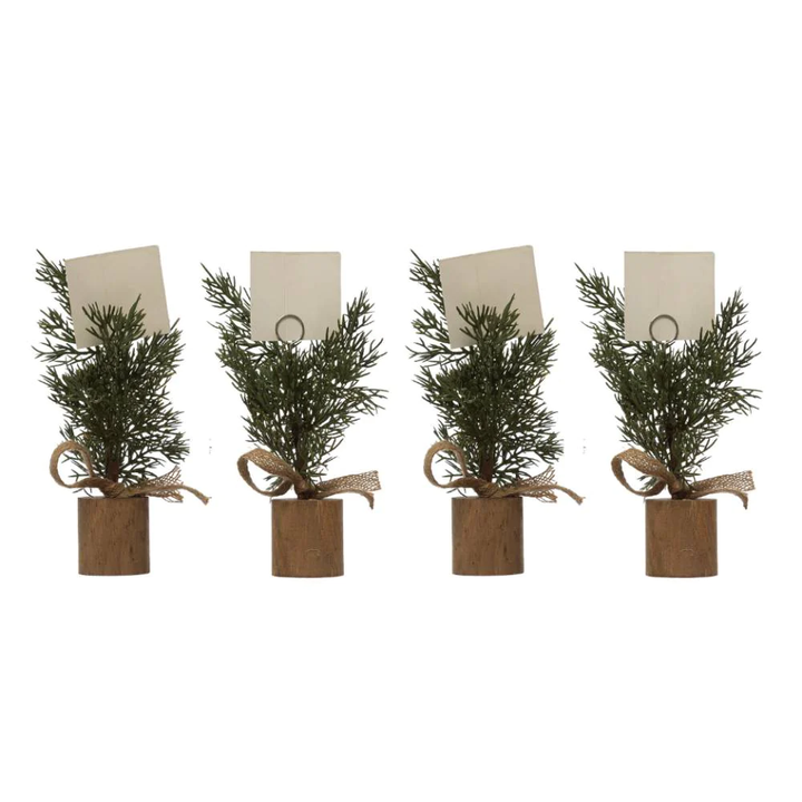 Pine Tree Place Cared Holders Set of 4