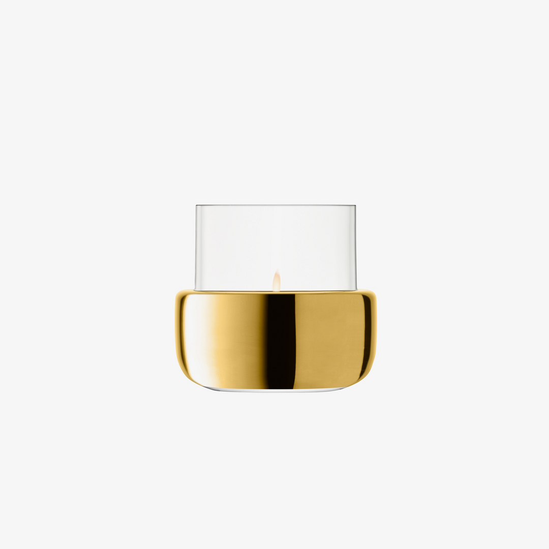 Aurum Gold Vase - Tealight Holder 3.25"