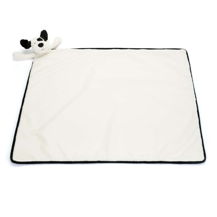Bashful Black &amp; Cream Puppy Blankie