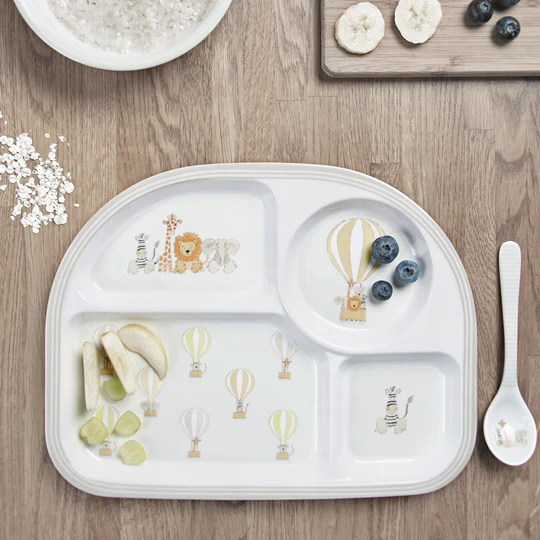 Bears & Balloons Children's Melamine Divider Plate