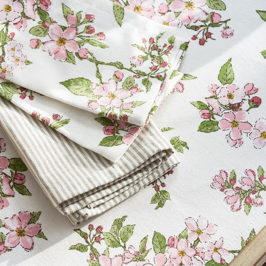 Blossom & Stripes Napkin Set Of Four