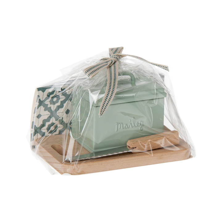 Maileg - Miniature Breadbox With Utensils Set