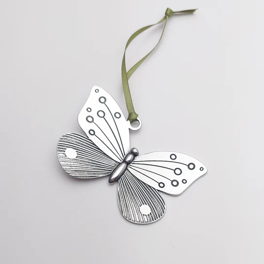 Pewter Butterfly Ornament