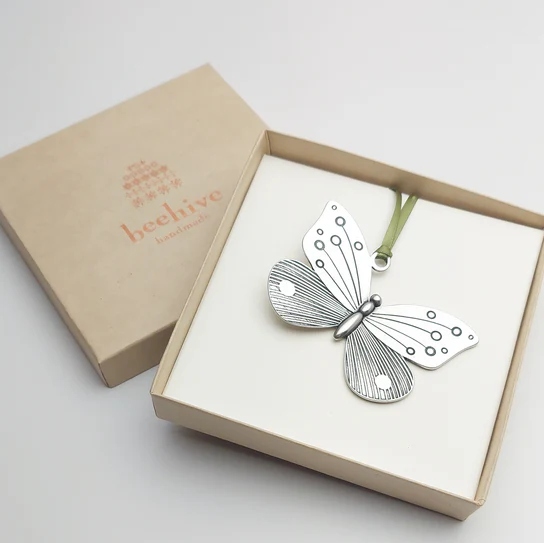 Pewter Butterfly Ornament