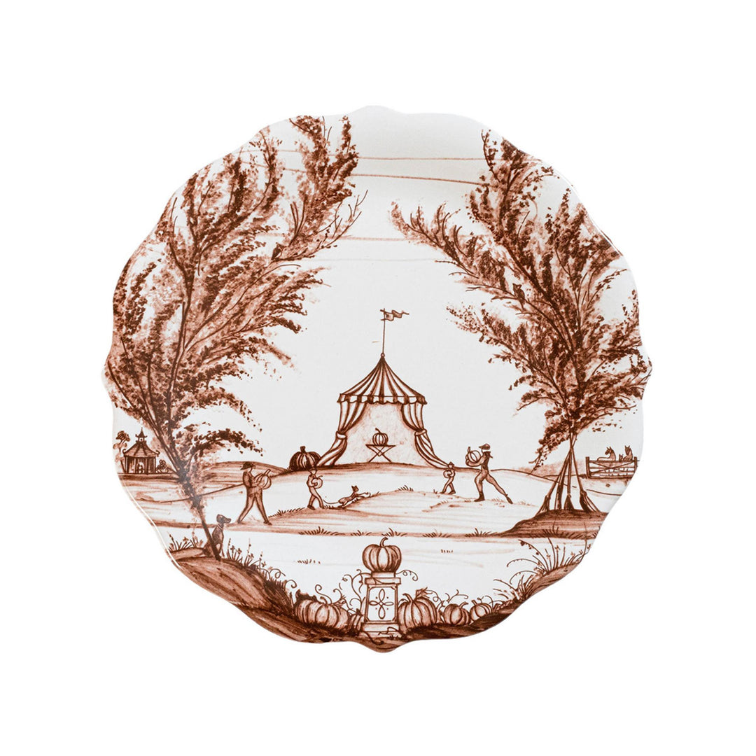 Juliska Country Estate Harvest Party Plate Assorted Set of 4 - Sepia