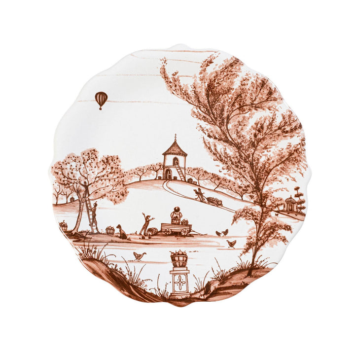 Juliska Country Estate Harvest Party Plate Assorted Set of 4 - Sepia