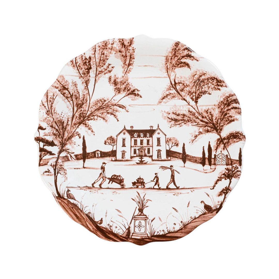 Juliska Country Estate Harvest Party Plate Assorted Set of 4 - Sepia