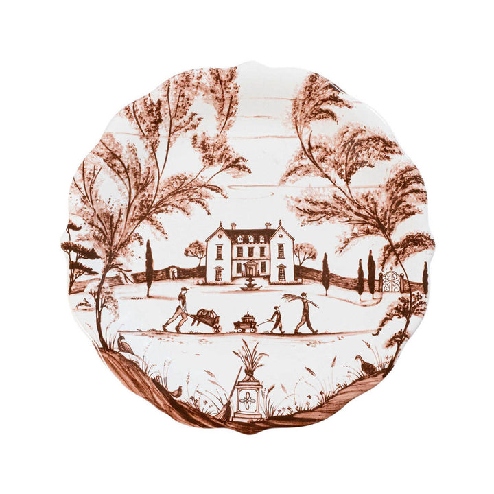Juliska Country Estate Harvest Party Plate Assorted Set of 4 - Sepia