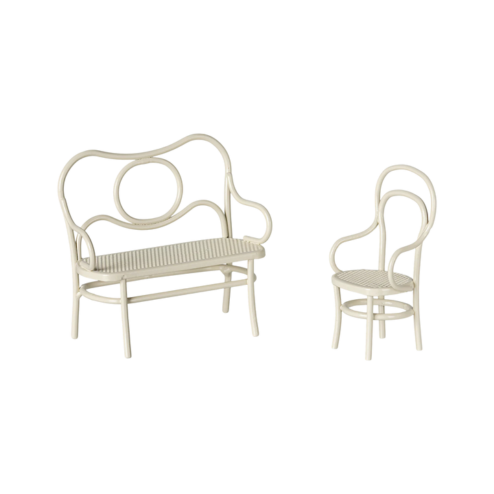 Maileg Café Set Off White Small Mouse