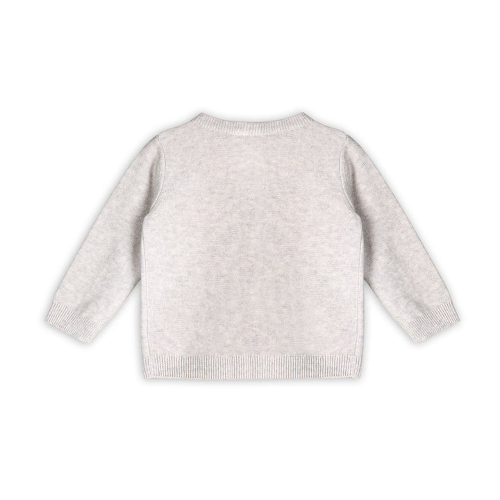 Organic Cotton Animal Friends Embroidered Baby Cardigan Sweater